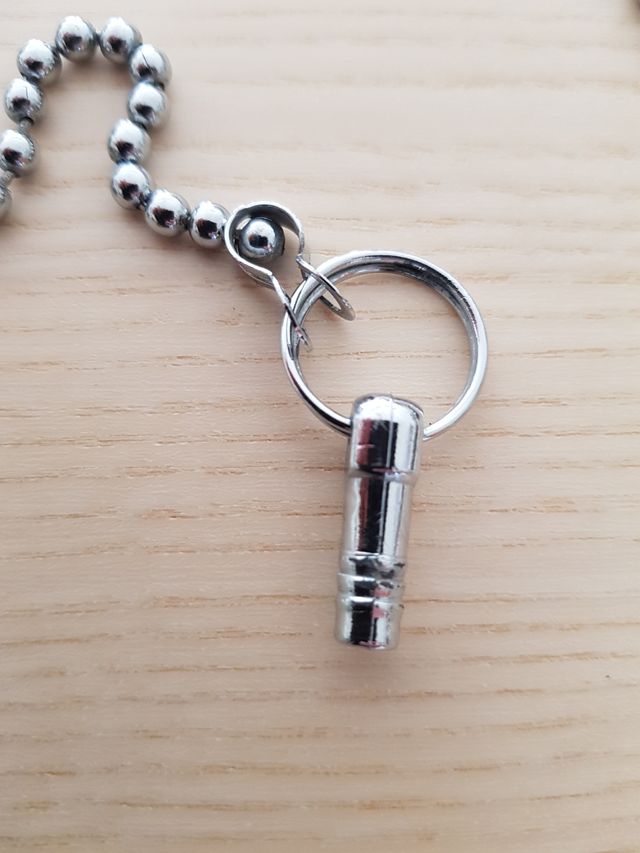 Tapón lavabo metal cromado 42 mm con cadena