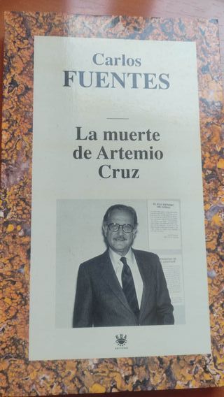 Libro "La muerte de Artemio Cruz". Carlos Fuentes