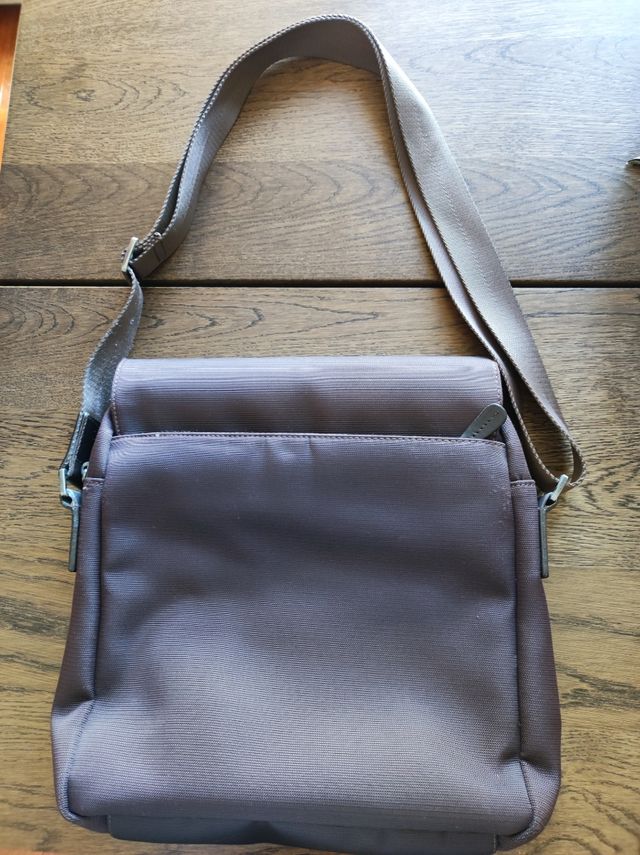 Bolso bandolera piel marron Francinel