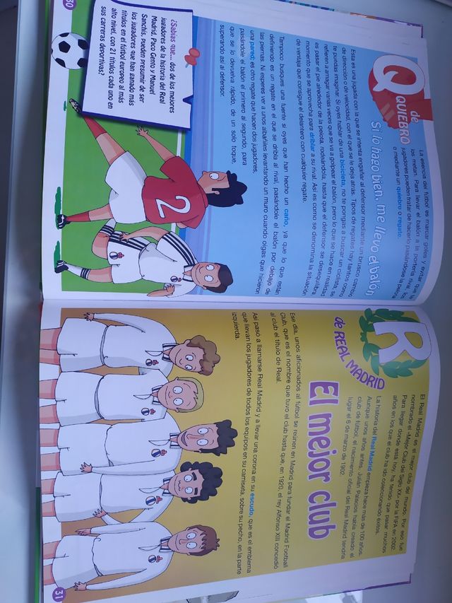Libro de fútbol de Real Madrid