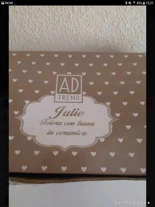 Tetera con taza  Nueva!