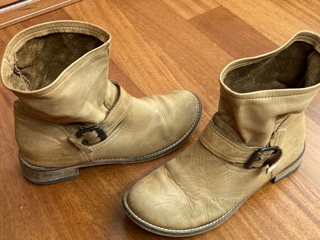 Stivaletti donna cuoio