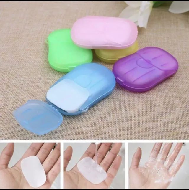 5 Box Schiuma Sapone Fiocchi di lavaggio mani.