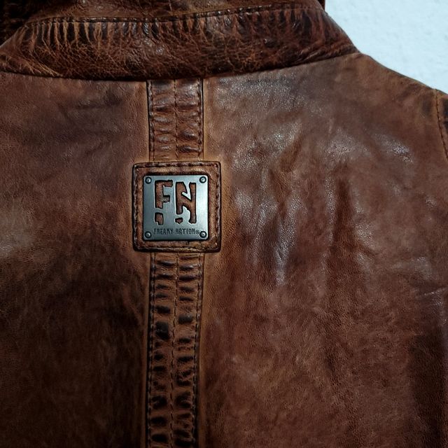 Cazadora de piel Freaky Nation Talla M Mujer