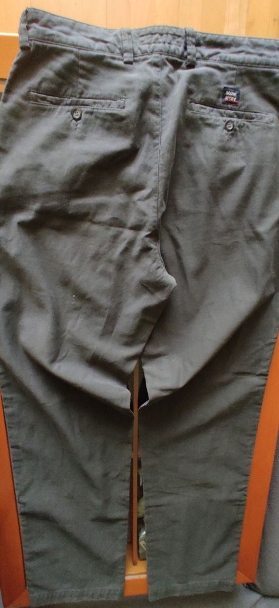 Pantalón de algodón gris