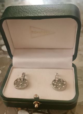 pendientes de plata y swarovski 