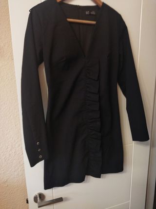 vestido zara negro