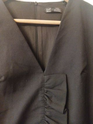 vestido zara negro