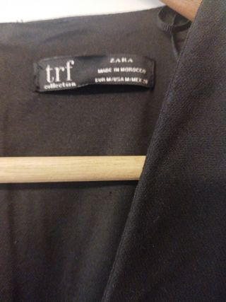 vestido zara negro