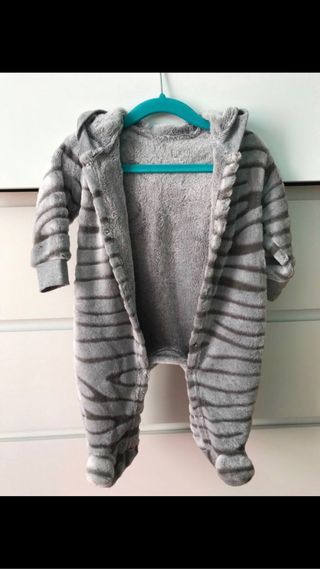 Mono buzo calentito bebé niño de 3-6 meses