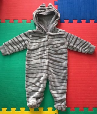 Mono buzo calentito bebé niño de 3-6 meses