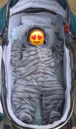 Mono buzo calentito bebé niño de 3-6 meses