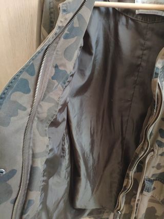 Parka militar chica Bershka S