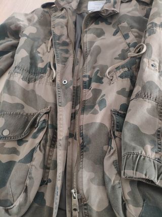 Parka militar chica Bershka S