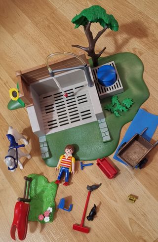 Playmobil 4193 limpieza Caballos