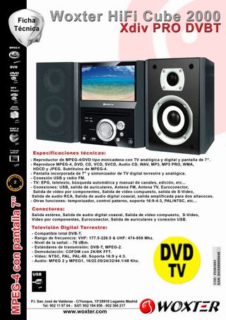 Woxter HiFi Cube 2000 X-DiV Pro DVBT