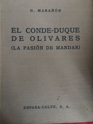 Lote de 7 libros Gregorio Marañón. Ver fotos.