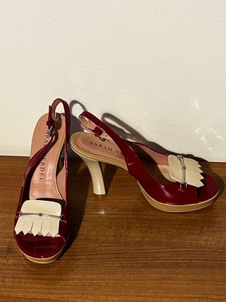 Zapato tacón rojo Sarah Verdel