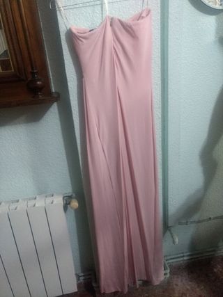 Vestido rosa talla s