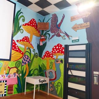 salón con parque de bolas cumpleaños niños