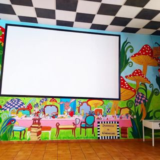 salón con parque de bolas cumpleaños niños