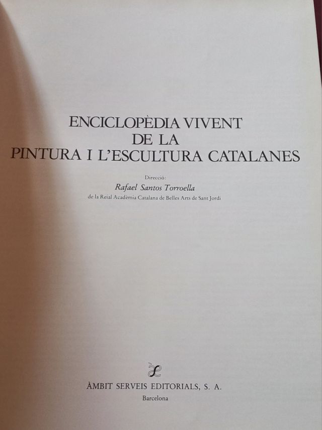 Enciclopedia della pittura e della scultura catalana