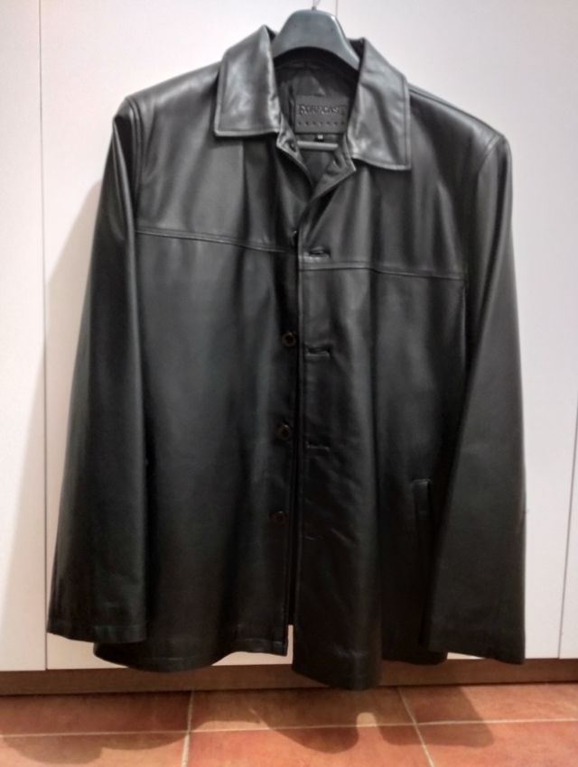 chaquetón de cuero hombre