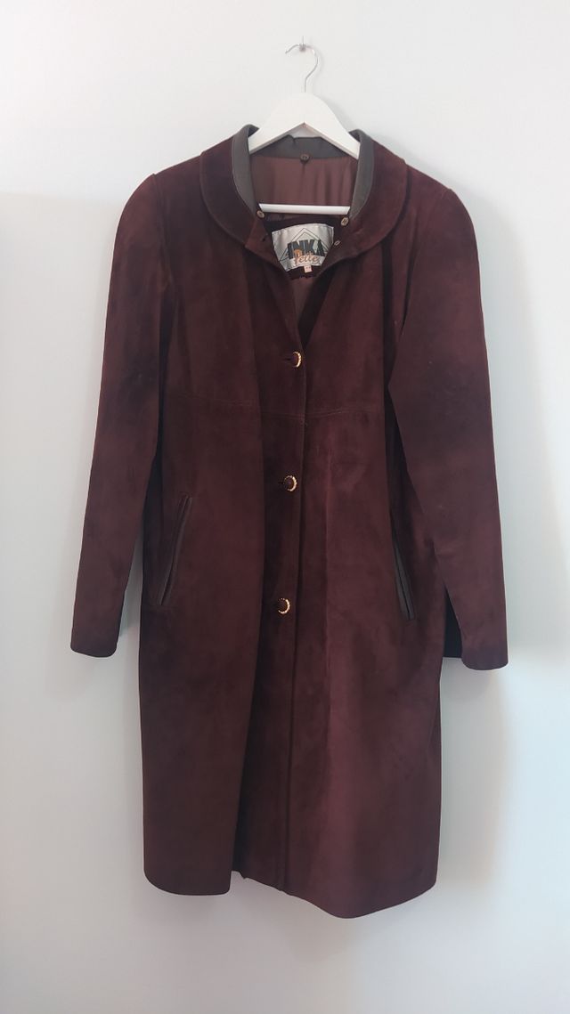 🤎Abrigo en piel, de Inka Pelle