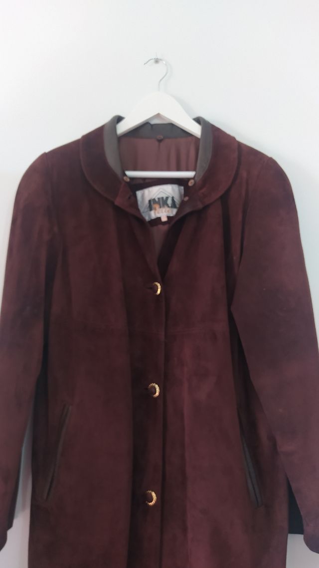 🤎Abrigo en piel, de Inka Pelle