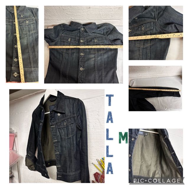 CAZADORA TEJANA AZUL G . STAR  TALLA M