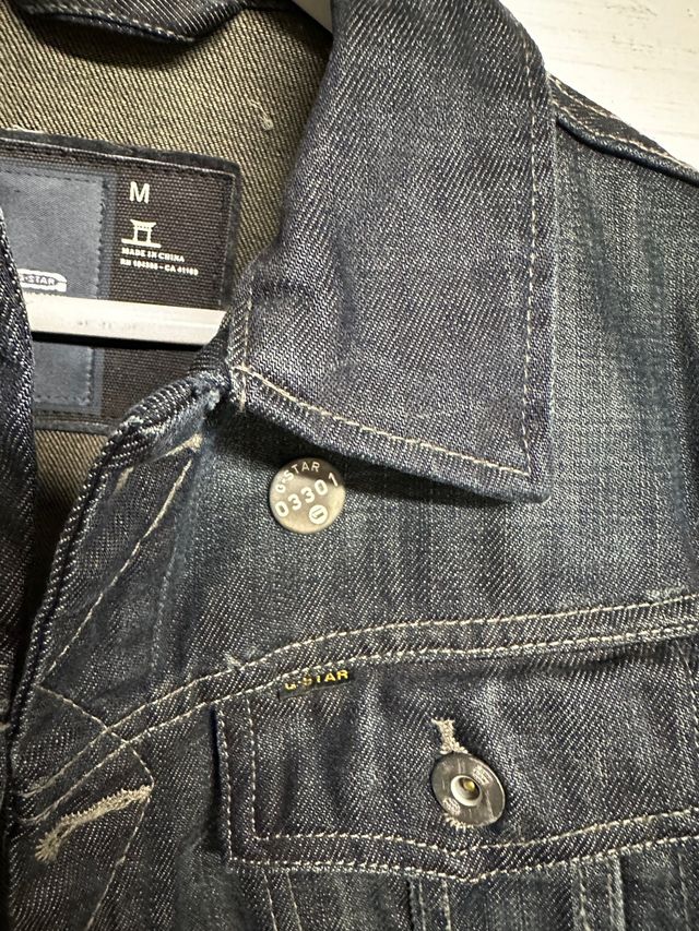 CAZADORA TEJANA AZUL G . STAR  TALLA M