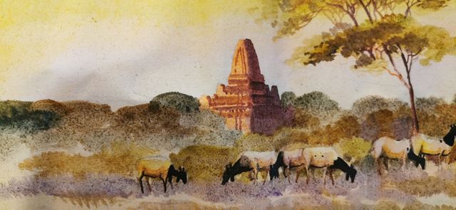 lienzo cuadro myanmar