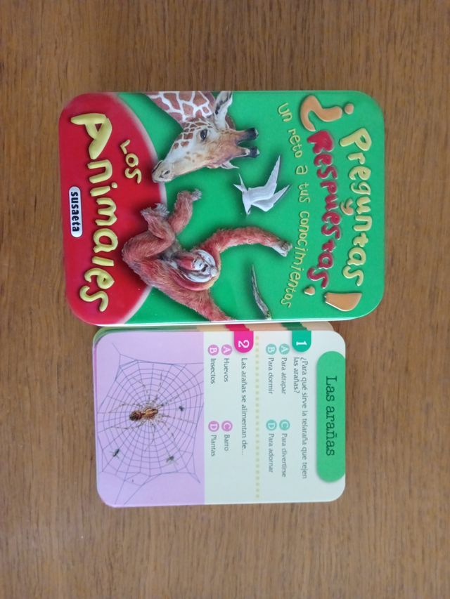 Juego de 40 cartas de animales. Ideal para viajes.