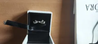 OFERTA.ANILLO PANDORA LAZO BRILLANTE PLATA DE LEY
