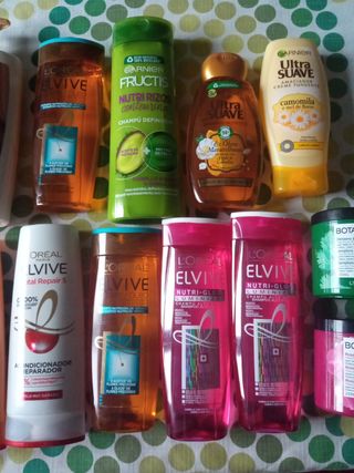 champús y acondicionador y mascarillas