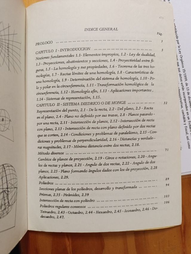 Geometria descriptiva. J. Perez Saez