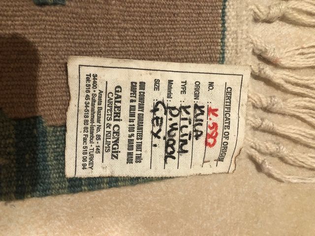 Alfombra KILIM turca