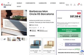 Barbacoa portatil Mon Oncle RS NUEVA