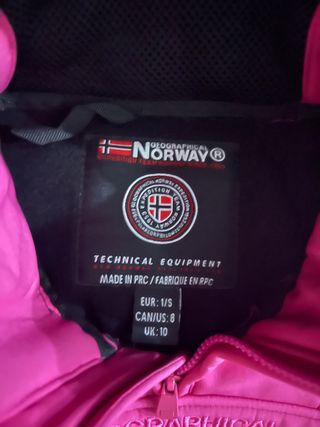 Abrigo tipo canguro Norway original