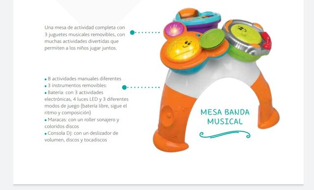 Mesa banda musical de Chicco