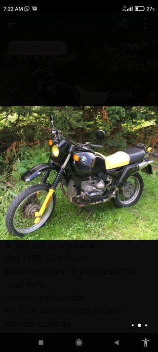 BMW  R 100 GS AÑO 88