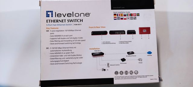 Switch de 5 Puertos, 10/20/100