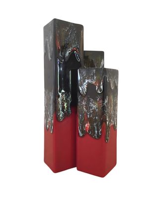 Jarrón Fat Lava Op Art multicolor Ceramic