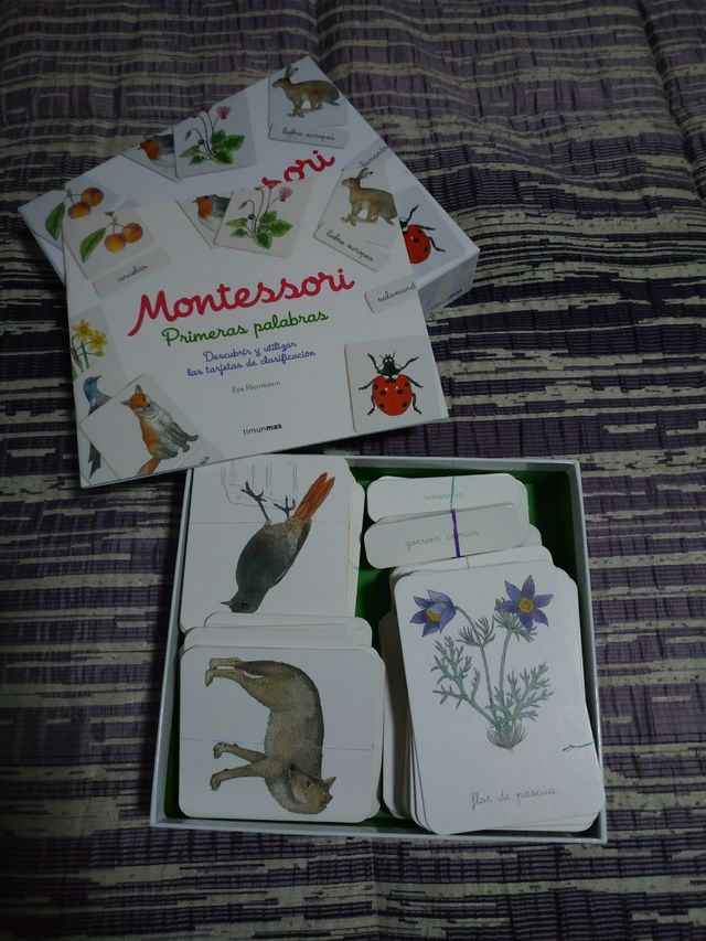juego tarjetas Montessori
