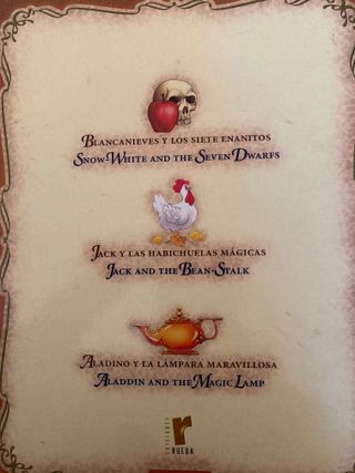 8 Libros infantiles bilingües Ingles -Castellano