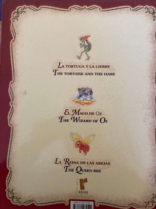 8 Libros infantiles bilingües Ingles -Castellano