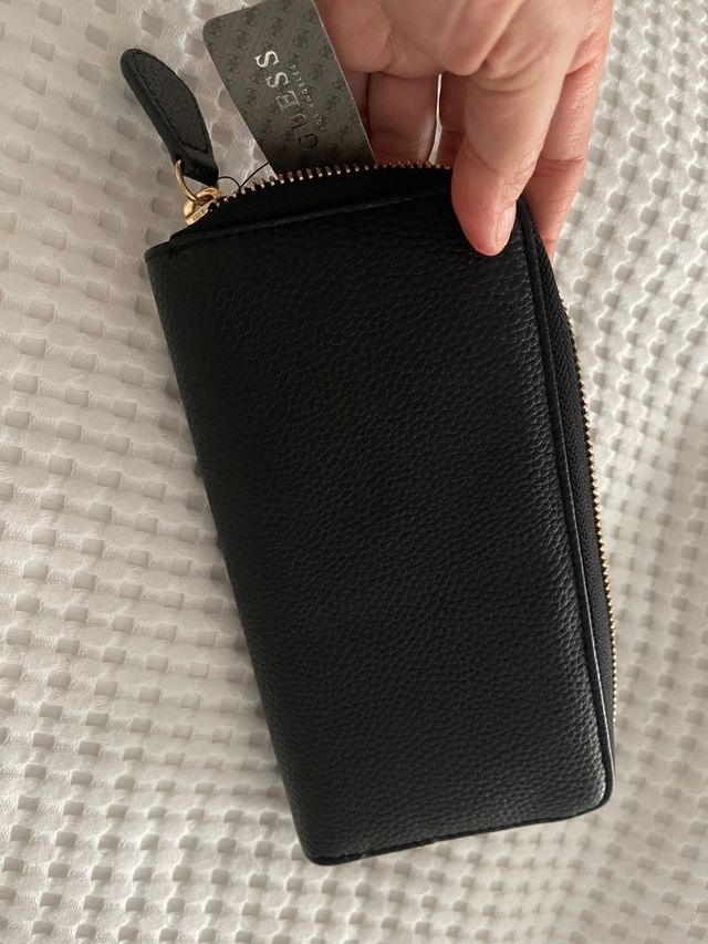 Cartera mujer Guess, piel, color negro