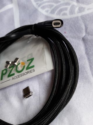 Cable 480Mbps, 3 amperios, 3 metros y cabezales