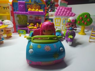 Burguer, coche, sidecar y casita pinypon