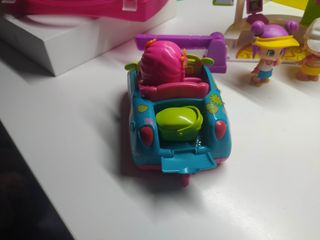 Burguer, coche, sidecar y casita pinypon